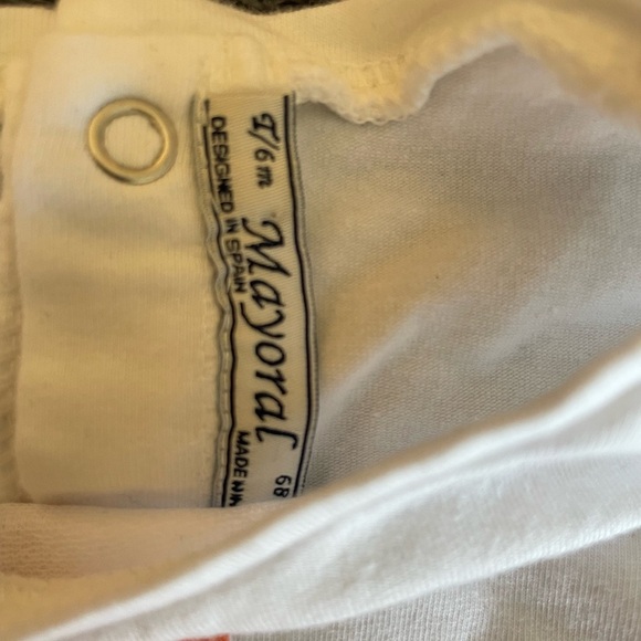 Bundle of 3: NWOT headband + NWOT mauve tutu skirt + Mayoral shirt, size 6-12M - Picture 6 of 11